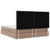 vidaXL Letto con contenitore e LED con led Cappuccino 180 x 200 cm