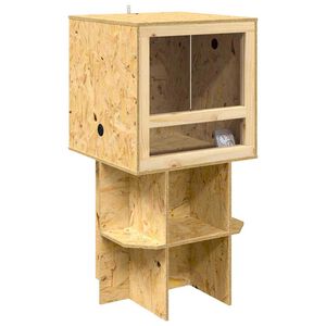 vidaXL Terrario Marrone 50 x 50 x 100 cm OSB