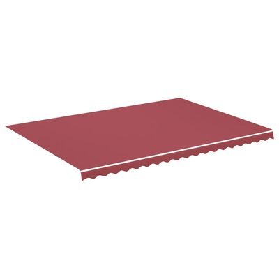 vidaXL Tessuto di Ricambio per Tenda da Sole Rosso Borgogna 5x3,5 m