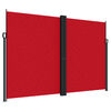 vidaXL Tenda da Sole Laterale Retrattile Rossa 220x1200 cm