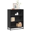 vidaXL Libreria Nera 80,5x35x107,5 cm in Legno Multistrato