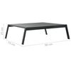 vidaXL Set Divani da Giardino 5 pz con Cuscini Alluminio Grigio Scuro