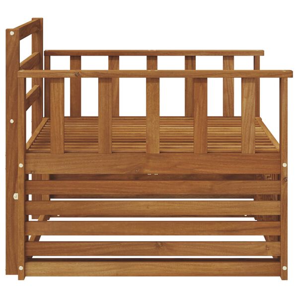 vidaXL 2 Pezzo Divano con Braccioli Legno di Acacia Massello Naturale