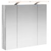vidaXL Mobiletto per specchio da bagno Grigio Sonoma 80 x 14.5 x 70 cm
