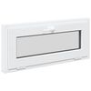 vidaXL Finestra Seminterrato RISOR 90x40 cm Tilt 2 Vetri Bianco