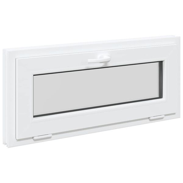 vidaXL Finestra Seminterrato RISOR 90x40 cm Tilt 2 Vetri Bianco