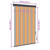 vidaXL Tenda a Rullo per Esterni 120x250 cm Giallo e Blu