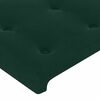 vidaXL Letto a Molle con Materasso e LED Verde Scuro 200x200cm Velluto