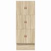 vidaXL Struttura letto con contenitore Rovere Sonoma 90 cm