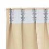 vidaXL Tende Blackout con Anelli 2 pcs Crema 140 x 140 cm Poliestere
