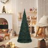 vidaXL Albero di Natale Artificiale Apribile Preilluminato Verde 210cm