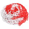 vidaXL Catena Segnaletica Rossa e Bianca 30 m &Oslash;8 mm in Plastica