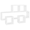 vidaXL Scaffale a Muro Auto Bianco 82x15x51 cm Legno Multistrato