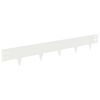 vidaXL Bordura per Prato 20 pz 100 x 15 cm Acciaio Bianco