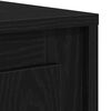 vidaXL Credenza Rovere Nero 102 x 35 x 60 cm Legno multistrato