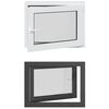 vidaXL Finestra seminterrato a ribalta e scorrimento RISOR 80 x 60 cm