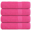 vidaXL Asciugamani da Doccia FROGN 4 pz Rosa 70x140 cm 360 g/m&sup2;