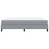 vidaXL Letto a molle con materasso Grigio chiaro 180 x 200 cm Tessuto