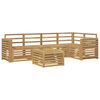 vidaXL Set di divani da esterno 6 pcs Bianco 59 x 59 x 37 cm