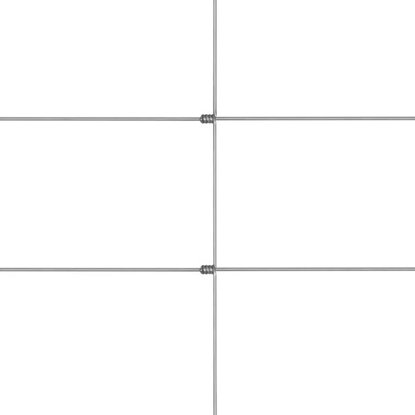 vidaXL Recinzione da Giardino in Acciaio Zincato 50 m 150 cm Argento