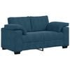 vidaXL Divano Divanetto Blu 160x77x82 cm in Velluto