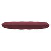 vidaXL Cuscino per Schiena Rosso Vino 140 x 19 x 50 cm Tessuto