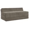 vidaXL Divano Letto Pieghevole Grigio Chiaro 120 x 60 x 49 cm Tessuto
