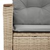 vidaXL Divano da Giardino con Cuscini a 2 Posti Beige in Polyrattan