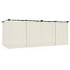 vidaXL Gazebo con Tende Crema 6x3 m in Acciaio