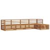 vidaXL Set di divani da esterno 5 pcs Naturale