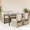 vidaXL Set da Pranzo da Giardino 5 pz con Cuscini Beige in Polyrattan