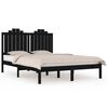 vidaXL Giroletto Nero Massello Pino 150x200cm King Size