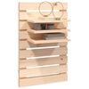 vidaXL Mensole da Letto a Parete 2 pz Legno Massello di Pino