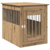 vidaXL Gabbia Cani Arredamento Rovere Artigianale Legno Multistrato