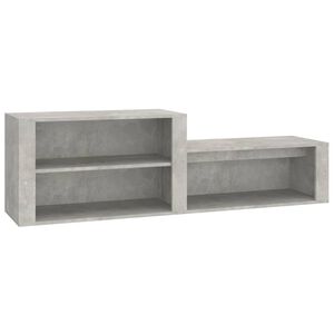 vidaXL Scarpiera Grigio Cemento 150x35x45 cm in Legno Multistrato
