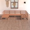 vidaXL Set Salotto da Giardino 6pz Marrone Ambra Legno Massello Pino