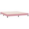 vidaXL Letto a Molle senza Materasso Rosa 180x220 cm in Velluto