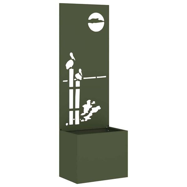 vidaXL Schermo per privacy in giardino Oliver verde 50 x 140 cm