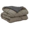 vidaXL Duvet Estivo Grigio chiaro e Antracite 220 x 155 cm Microfibra