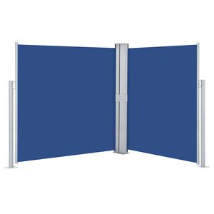 vidaXL Tenda da Sole Laterale Retrattile Blu 140x600 cm