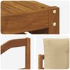 vidaXL Set di divani da esterno con cuscino 5 pcs Naturale e Beige