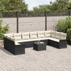 vidaXL Set Divano da Giardino 11 pcs Marrone polyrattan
