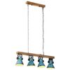 vidaXL Lampada da Soffitto 25 W Blu Anticato 90x24x111 cm E27