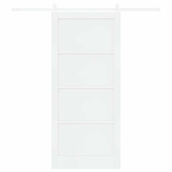 vidaXL Porta scorrevole ORKDAL Bianco 93 x 211 cm Pino massello