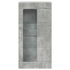 vidaXL Mobile a muro Grigio cemento 55 x 29 x 100 cm Legno multistrato