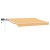 vidaXL Cornice per Tenda Manuale con LED Sabbia 3 x 2 m