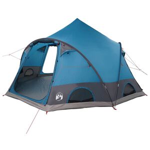 vidaXL Tenda a cupola per 4 persone con tetto Blu 505 x 450 x 248 cm
