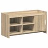 vidaXL Mobile per scarpe con porta Rovere Sonoma 100 x 39,5 x 51 cm