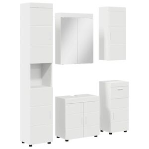 vidaXL Set di mobili per il bagno TULUM 5 pcs Bianco 60 x 34 x 63 cm
