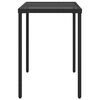 vidaXL Set da Pranzo da Giardino 5 pz Nero con Cuscini in Polyrattan